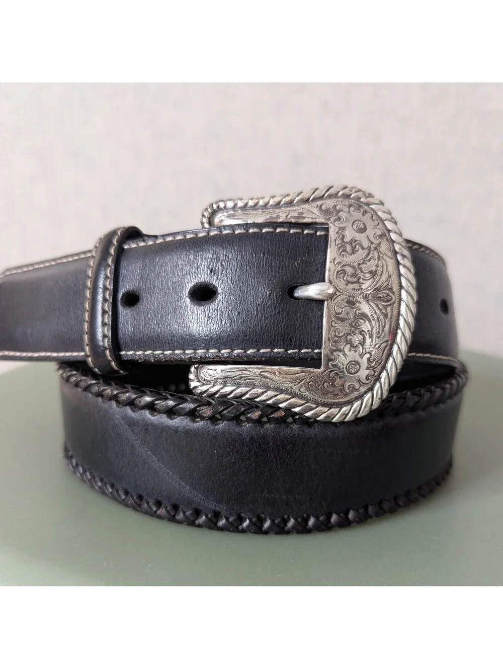 Vintage Nocona Belt Co. leather western belt - Size 38